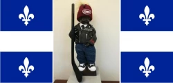 Manneken-Pis enfile son costume de la Ville de Montréal