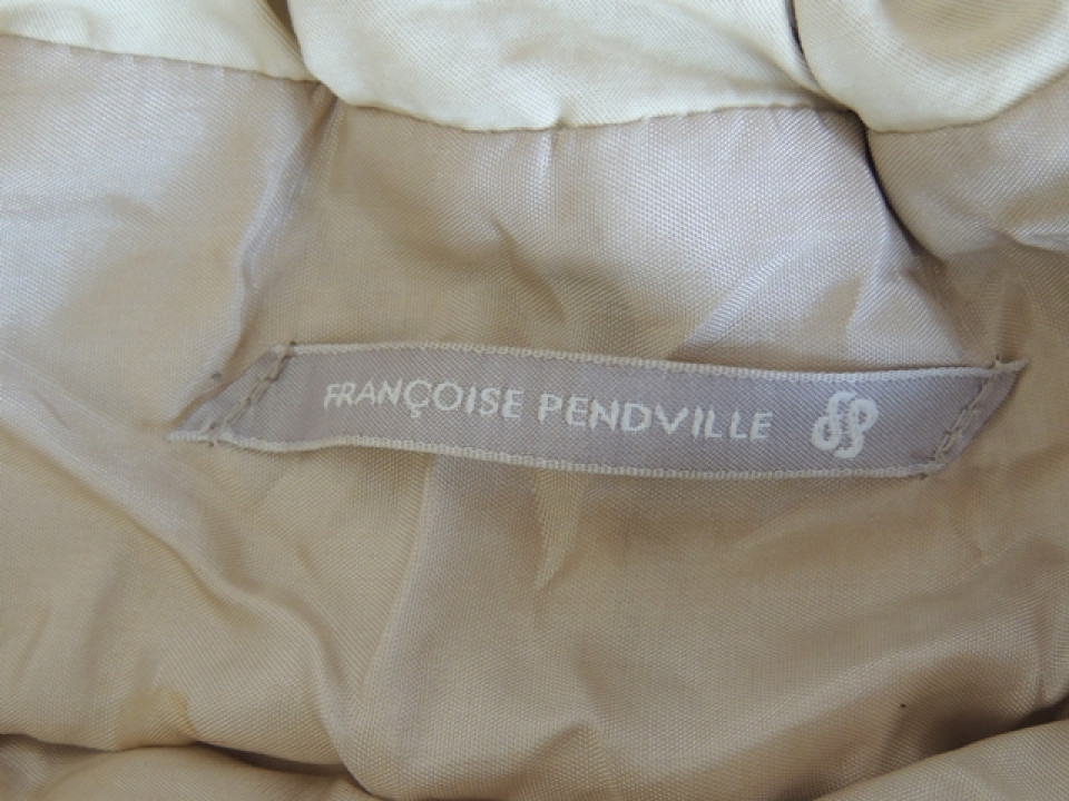 Pantalon De Fête Françoise Pendville Noir Satiné - Taille 42, Coupe Classique Haute, Neuf Avec étiquettes