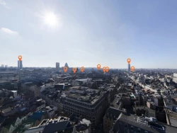Een virtuele reis boven Brussel