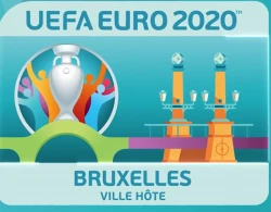 Le logo de l'Euro 2020 à Bruxelles est connu