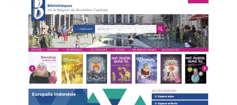 Biblio.brussels : un portail pour les bibliothèques de la capitale