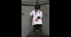 Manneken-Pis enfile son costume du Télévie
