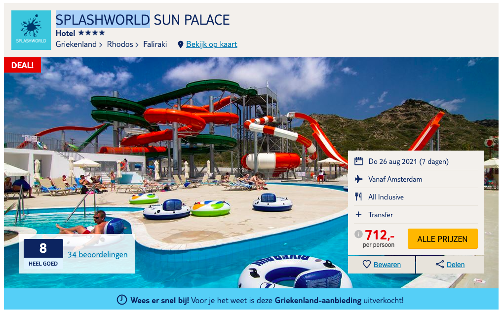 Partner Link tui_nl_packages_affiliate