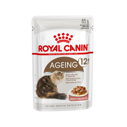 Royal Canin Ageing 12+ in Gravy Katzenfutter – Frischebeutel – 12 x 85 g