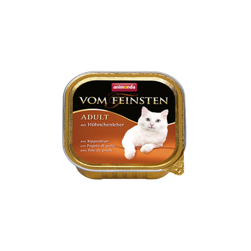Animonda vom Feinsten Adult Katzenfutter – Schälchen – Hühnerleber – 32 x 100 g