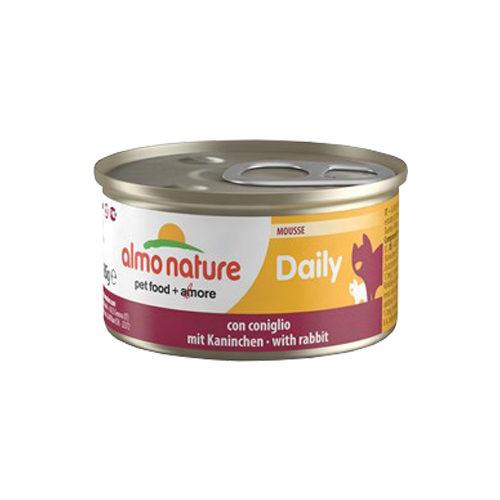 Almo Nature Daily Menu Mousse Katzenfutter – Dosen – Kaninchen – 24 x 85 g
