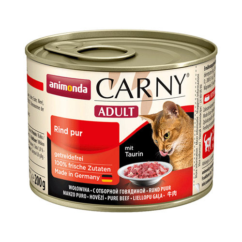 Animonda Carny Adult Katzenfutter – Dosen – Rind & Huhn – 6 x 200 g