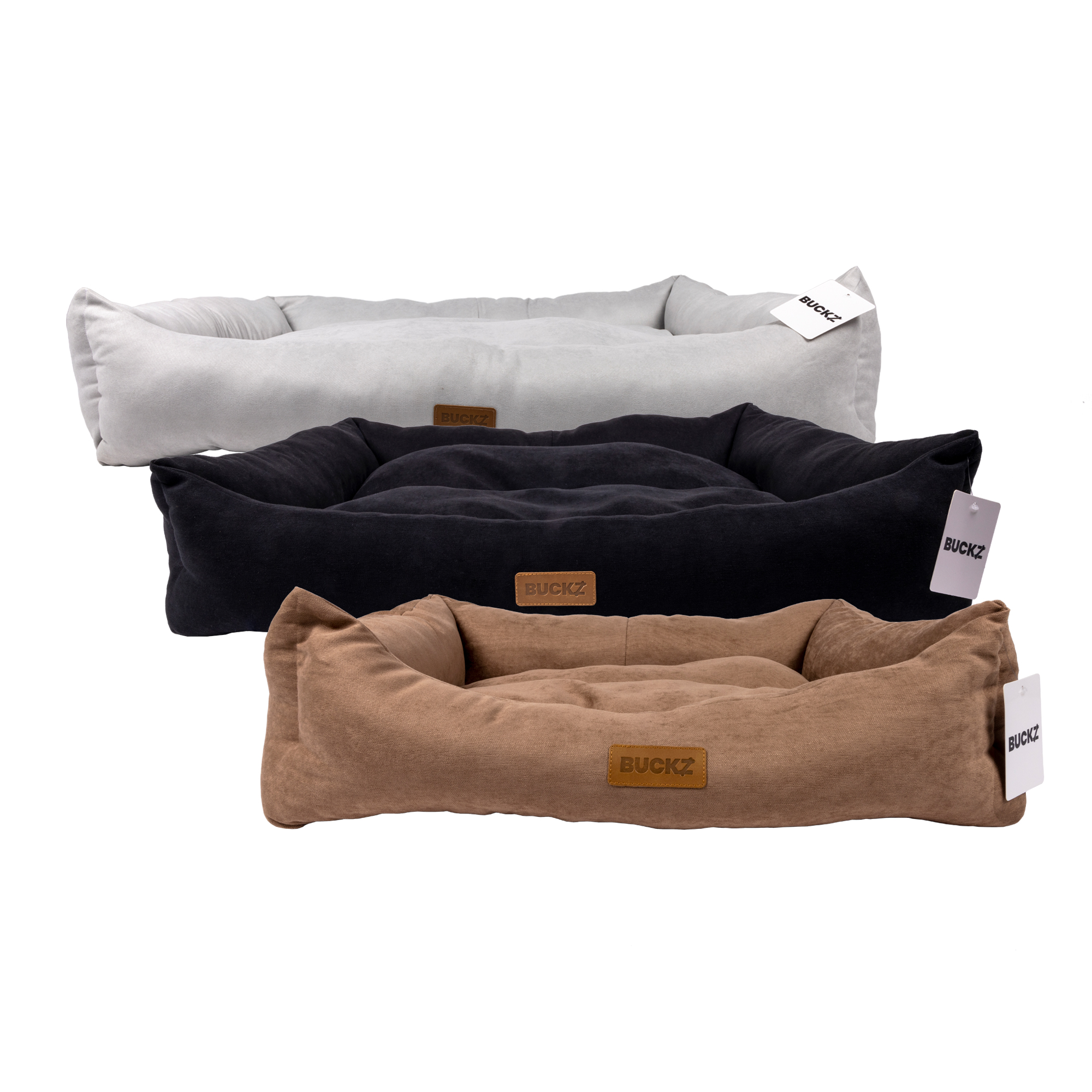 Buckz Hundekorb – Grau – Groß