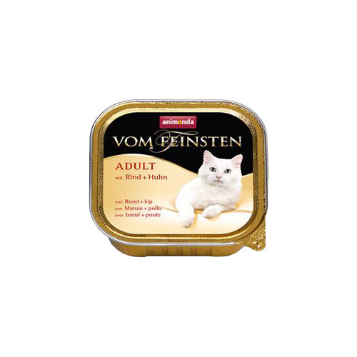 Animonda vom Feinsten Adult Katzenfutter – Schälchen – Rind & Huhn – 32 x 100 g