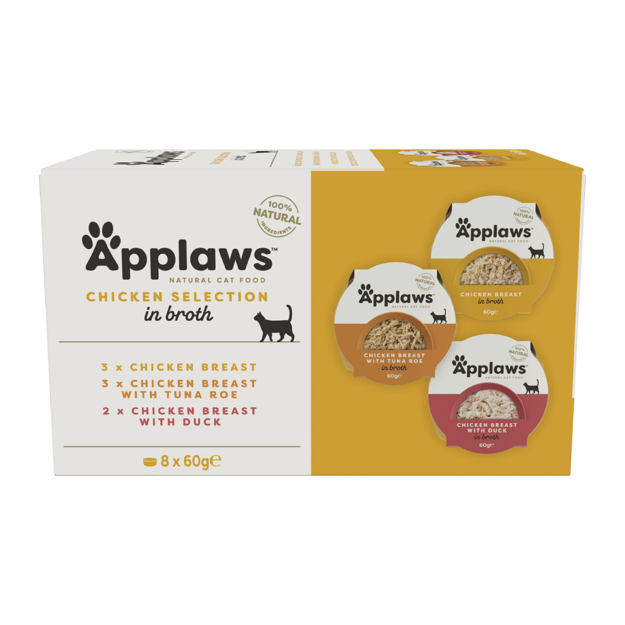 Applaws Multipack Katzenfutter – Frischebeutel – Chicken Selection – 8 x 60 g Applaws Multipack Katzenfutter – Frischebeutel – Chicken Selection – 8 x 60 g