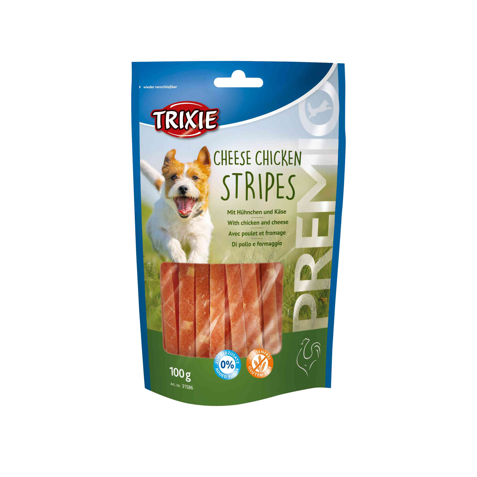 Trixie Premio – Cheese Chicken Stripes – 100 g