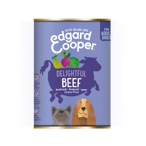 Edgard & Cooper Adult Hundefutter – Dosen – Rindfleisch – 6 x 400 g