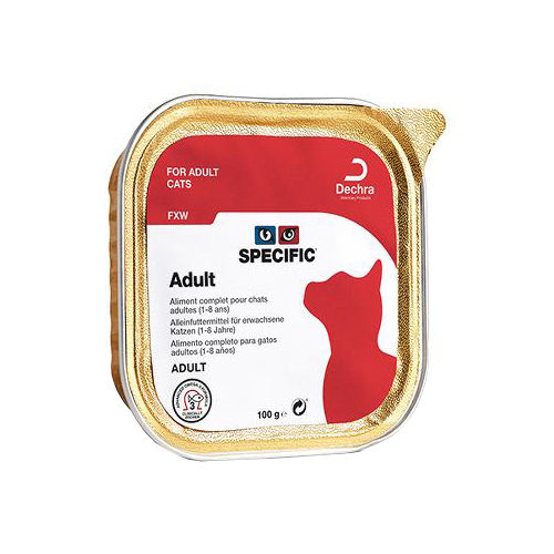 SPECIFIC Adult FXW Katzenfutter – Schälchen – 4 x 7 x 100 g SPECIFIC Adult FXW Katzenfutter – Schälchen – 4 x 7 x 100 g