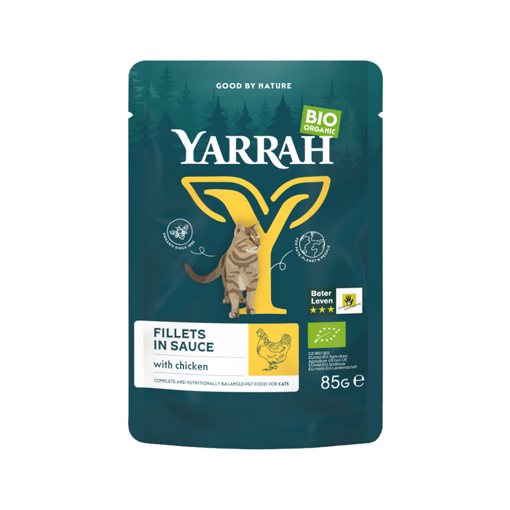 Yarrah Bio Cat Pouch – Chicken in Gravy – 14 x 85 g