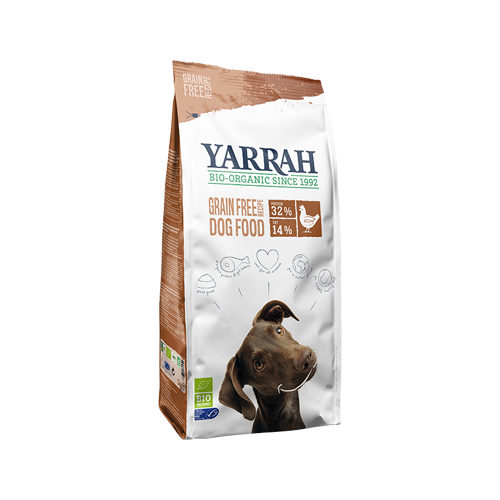 Yarrah Bio Getreidefreies Hundefutter – Hühnchen & Fisch – 2 kg