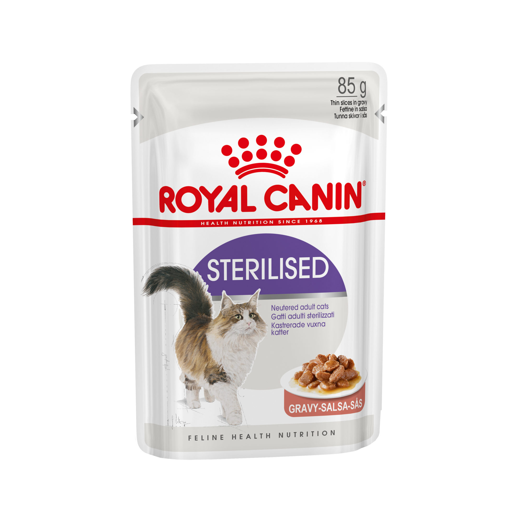 Royal Canin Sterilised in Gravy Katzenfutter – Frischebeutel – 12 x 85 g