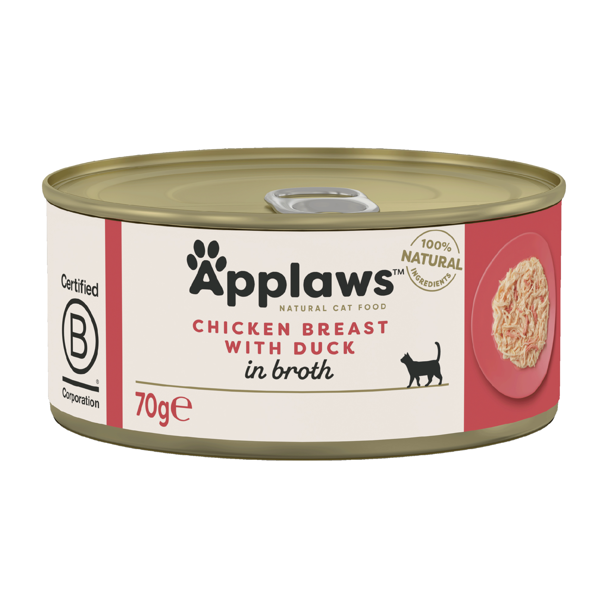 Applaws Katzenfutter – Dosen – Chicken Breast & Duck – 24 x 70 g
