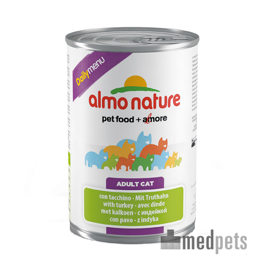 Almo Nature Daily Menu Katzenfutter – Dosen – Truthahn – 24 x 400 g