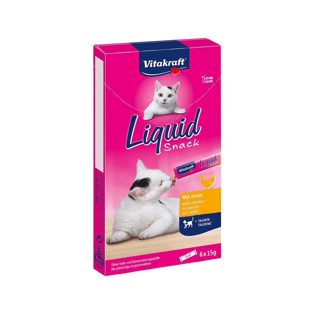 Vitakraft Cat Liquid Snack – Huhn – 3 Boxen