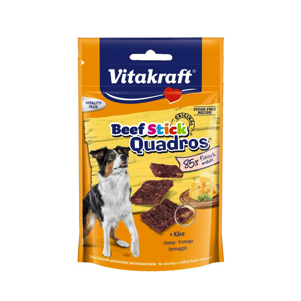 Vitakraft Beefsticks Quadros – Käse – 70 g