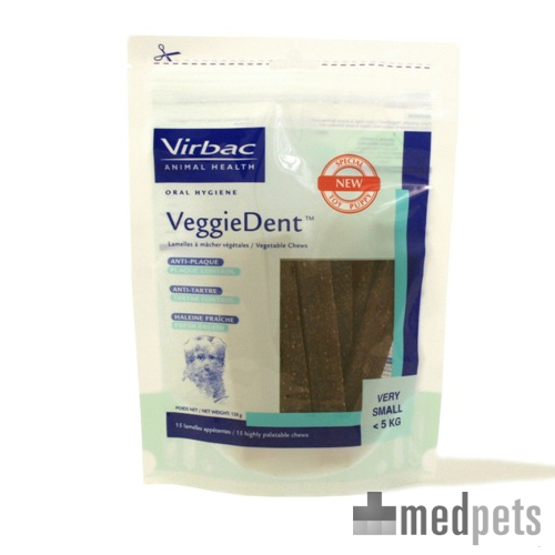 VeggieDent FR3SH – für Hunde von 5 bis 10 kg – 15 Streifen