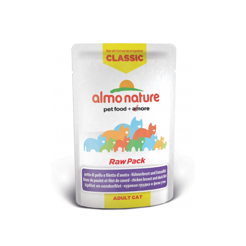 Almo Nature HFC Raw Pack Hundefutter – Frischebeutel – Hühnerfilet – 24 x 55 g