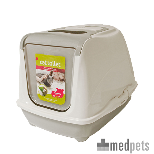 Katzentoilette Flip Cat – Grau – Jumbo