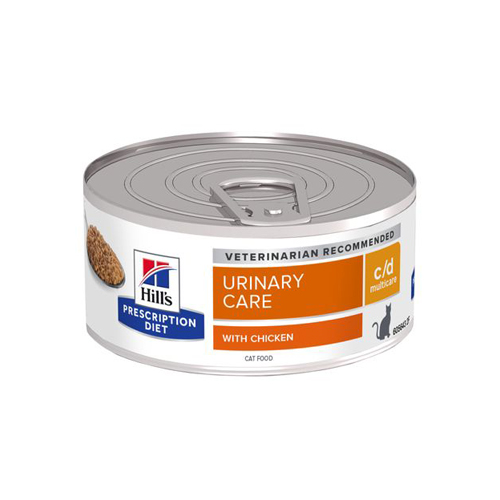 Hill’s Prescription Diet c/d Multicare Katzenfutter – Dosen – Huhn – 24 x 156 gr