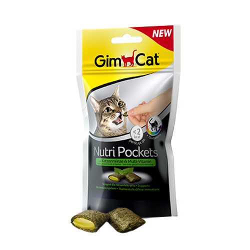 GimCat Nutri Pockets – Katenminze und Multi-Vitamin – 60 g