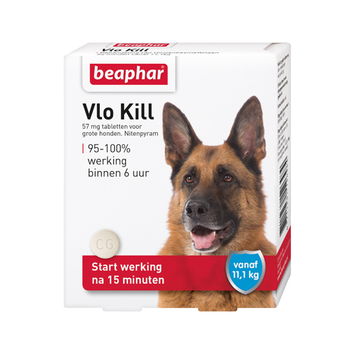 Beaphar Floh Kill+ – Hund ab 11 kg – 6 Tabletten