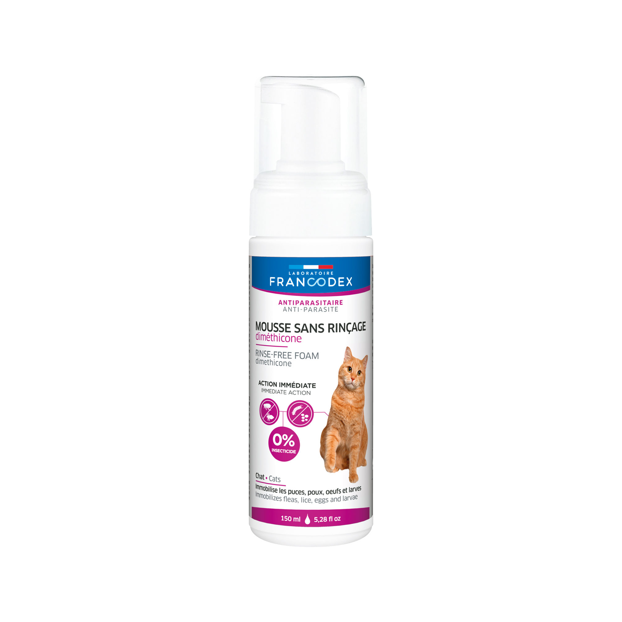 Francodex Dimethicon Trockenshampoo für Katzen – 150 ml