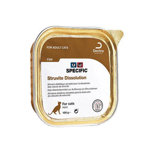 SPECIFIC Struvite Dissolution FSW Katzenfutter – Schälchen – 7 x 100 g