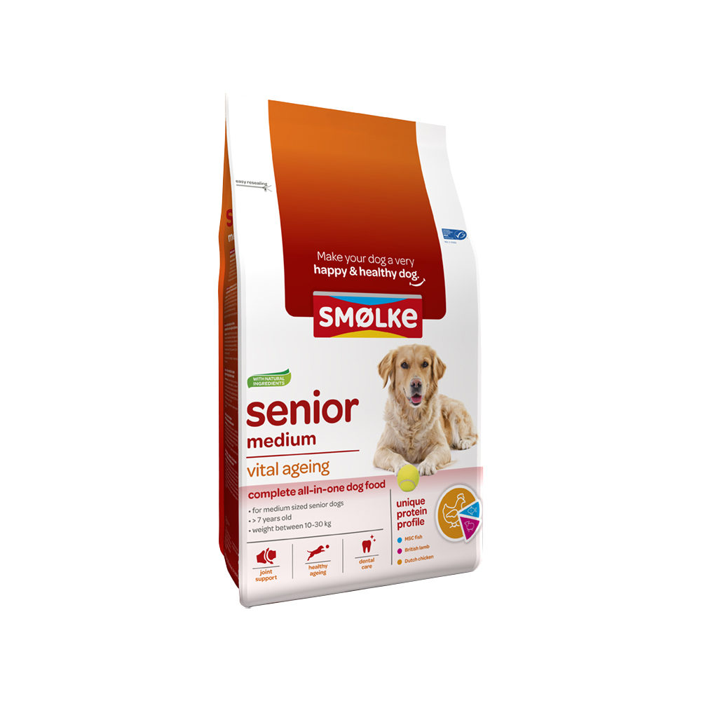 Smølke Hund Senior Medium – 12 kg