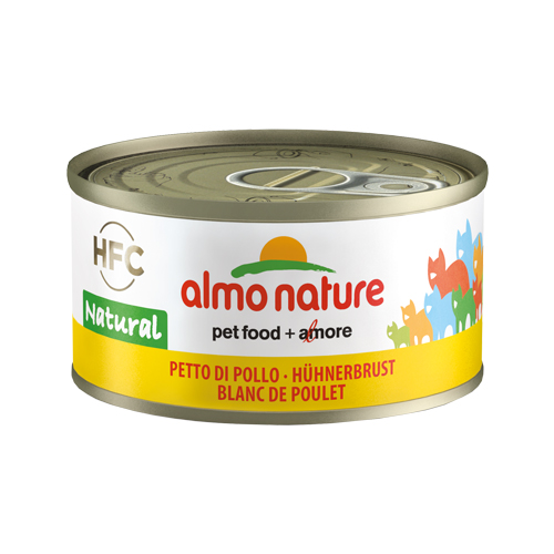 Almo Nature HFC 70 Natural Katzenfutter – Dosen – Hühnerbrust – 24 x 70 g