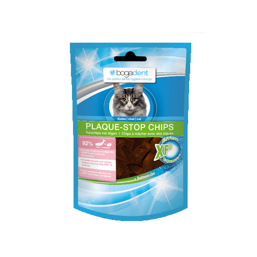 Bogadent Plaque-Stop Chips Katze – Huhn – 50 g