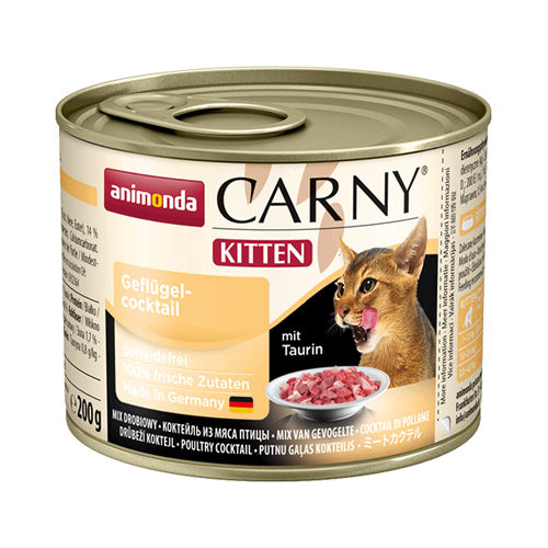 Animonda Carny Kittenfutter – Dosen – Rind / Huhn / Kaninchen – 12 x 200 g