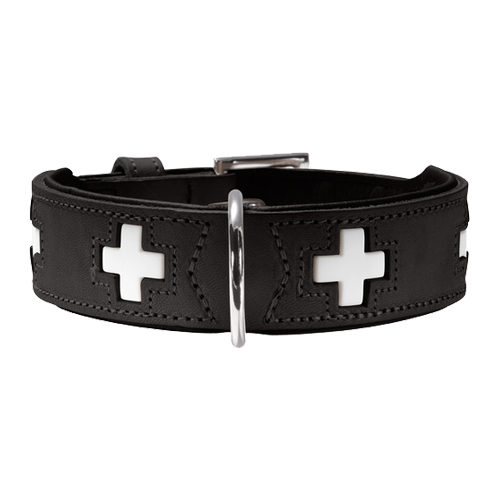 Hunter Halsband Swiss – Schwarz – 42 cm