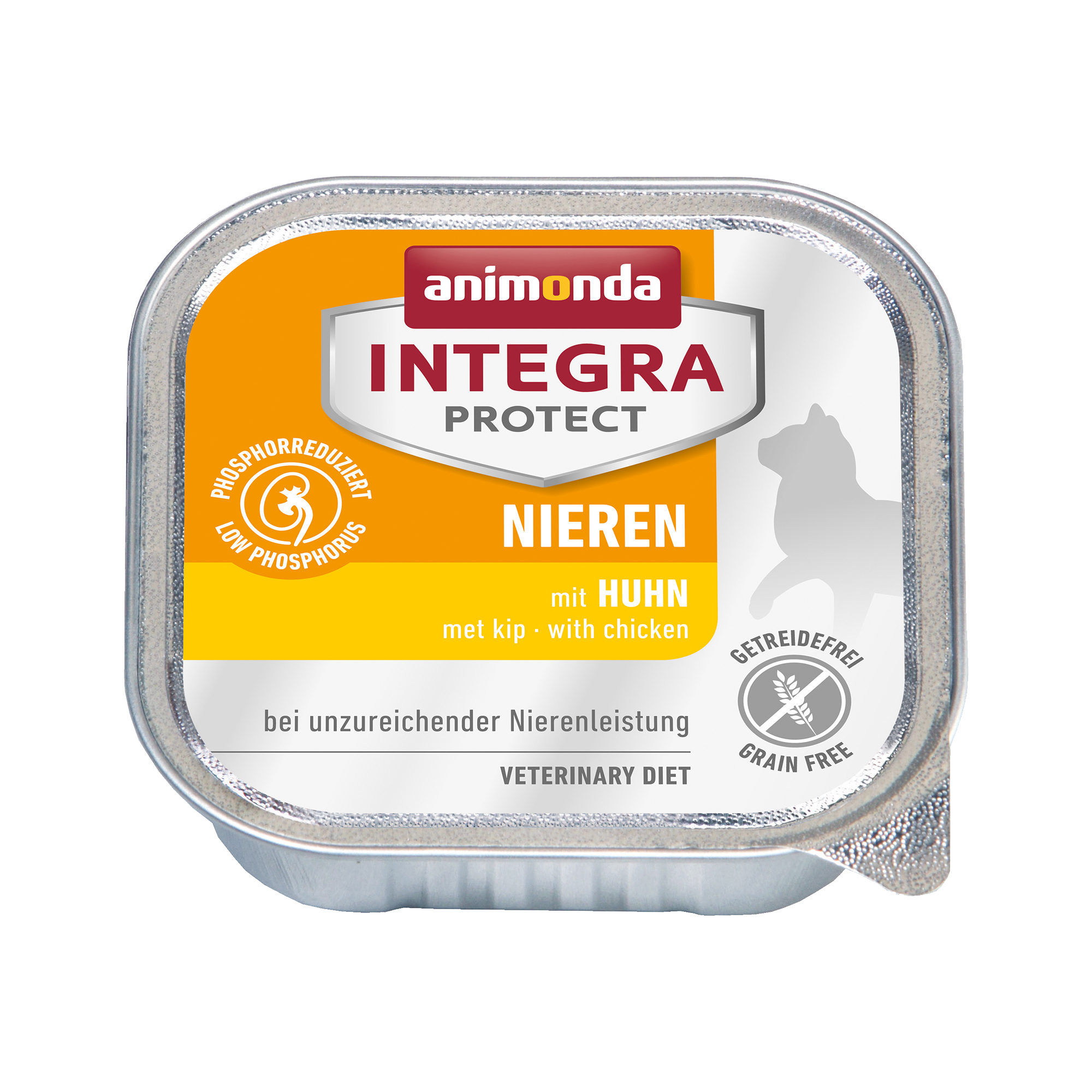Animonda Integra Protect Nieren Katzenfutter – Schälchen – Huhn – 16 x 100 g