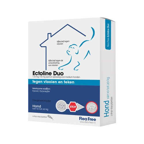 Flea Free Ectoline Duo Hund – 10 – 20 kg – 2 Pipetten