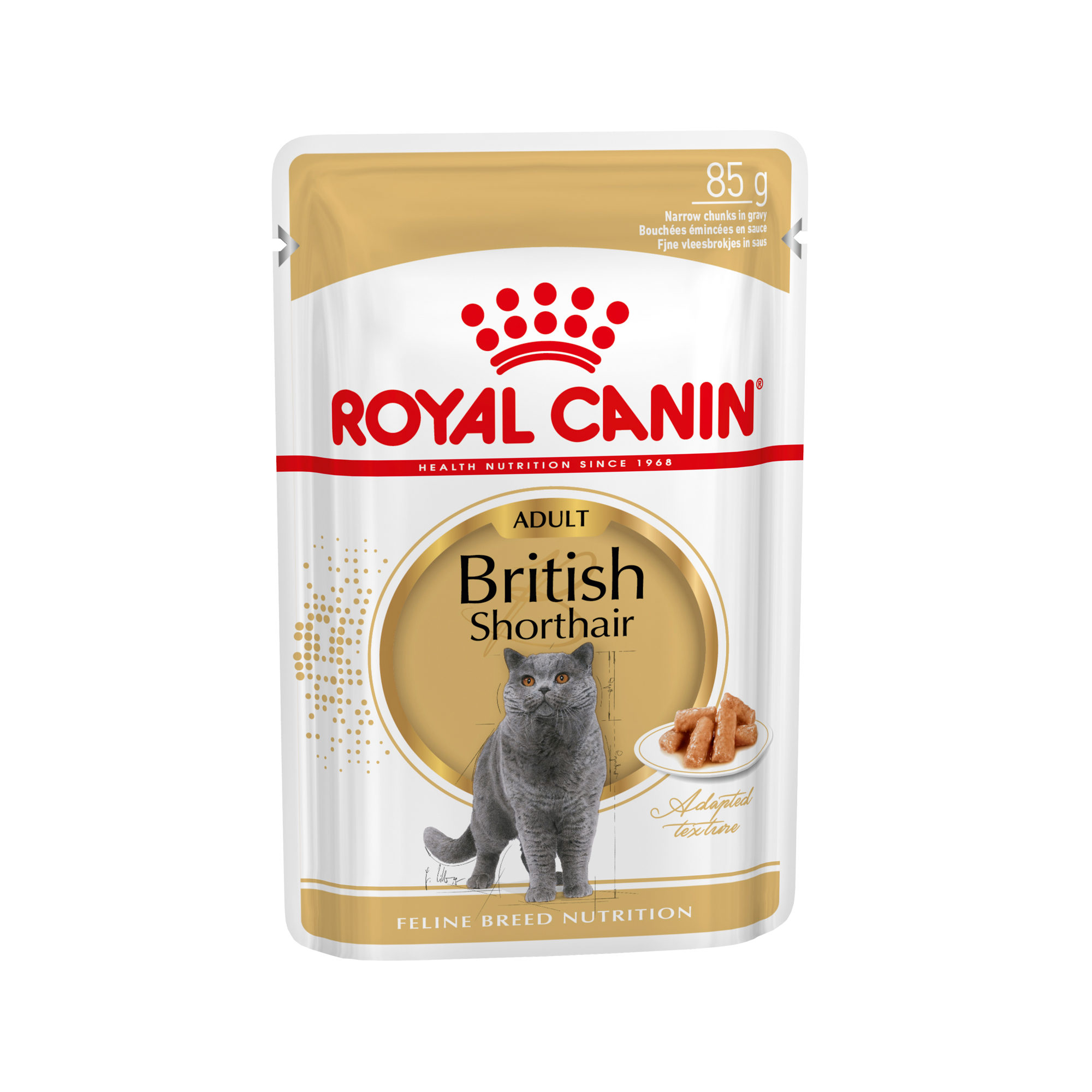 Royal Canin British Shorthair Adult Katzenfutter – Frischebeutel – 12 x 85 g