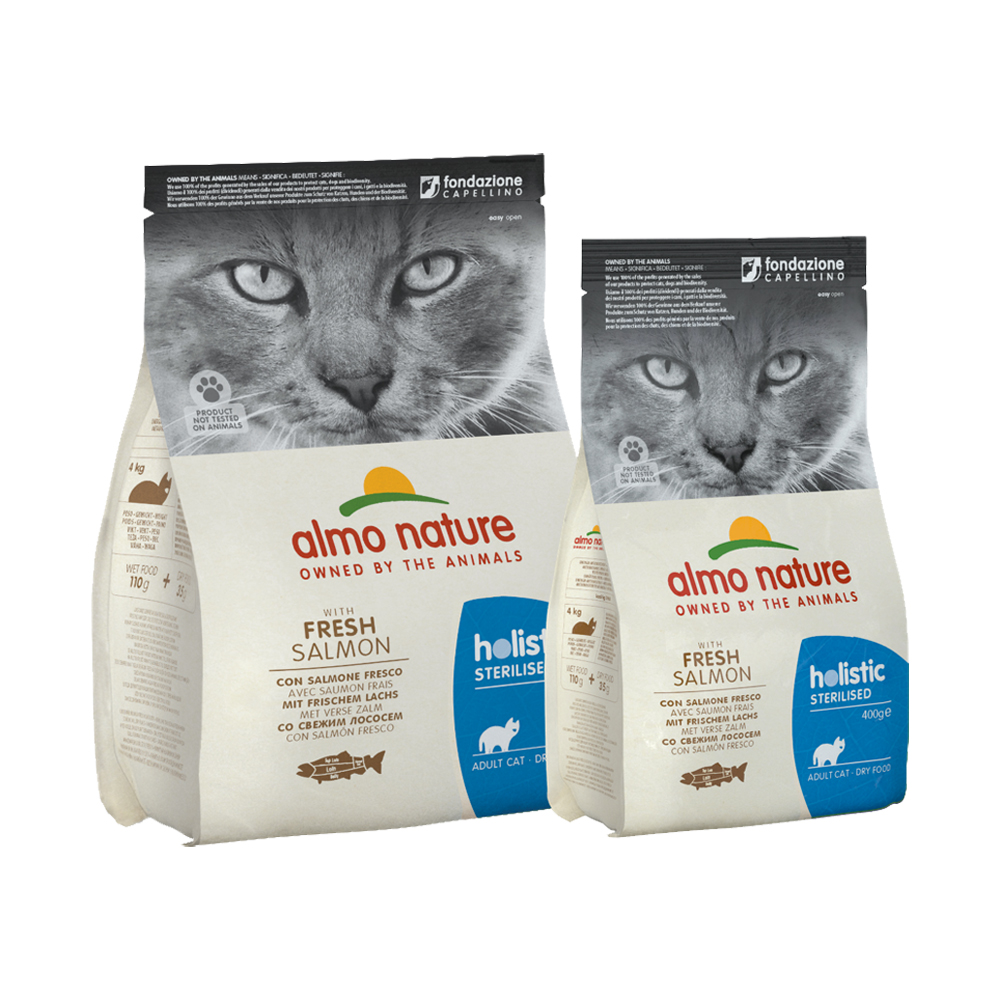 Almo Nature Sterilised Katzenfutter – Lachs & Reis – 400 g