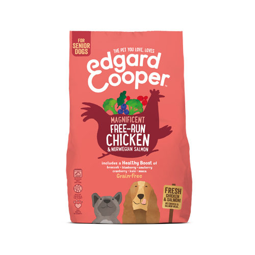 Edgard & Cooper Senior Hundefutter – Huhn & Lachs – 12 kg