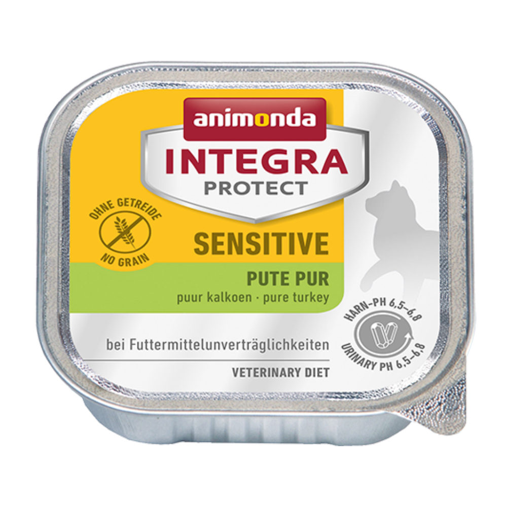 Animonda Integra Protect Sensitive Katzenfutter – Schälchen – Pute – 16 x 100 g