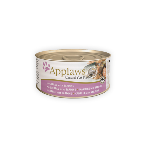 Applaws Katzenfutter – Dosen – Mackerel & Sardine – 24 x 70 g