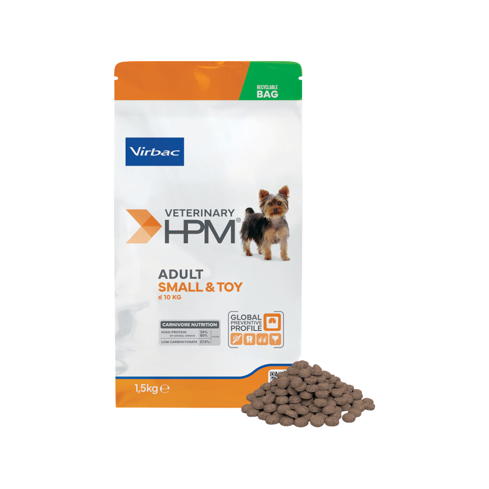 Veterinary HPM – Adult Dog – Small & Toy Hundefutter – 3 kg
