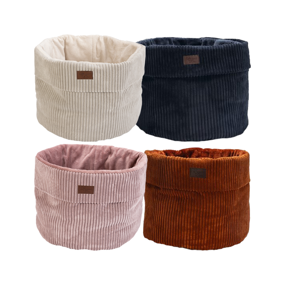 Designed by Lotte gerippter Katzenkorb – Rosa