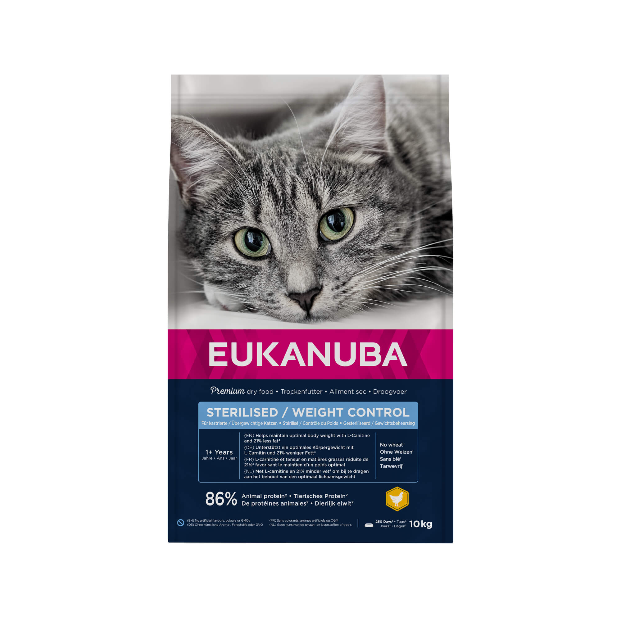 Eukanuba Cat Sterilised – Weight Control – 2 x 10kg Eukanuba Cat Sterilised – Weight Control – 2 x 10kg