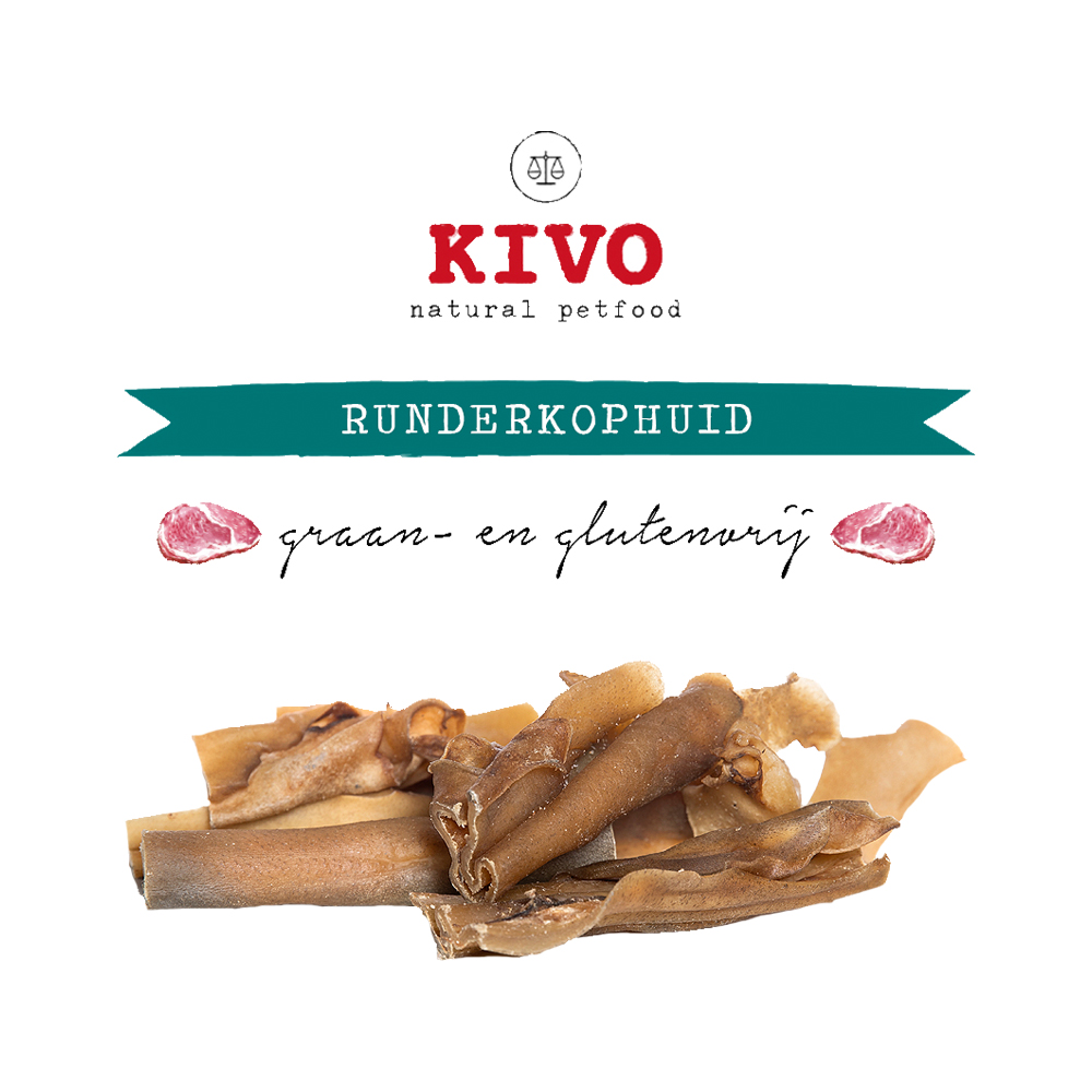 Kivo Rinderkopfhaut geschnitten – 2 x 500 g