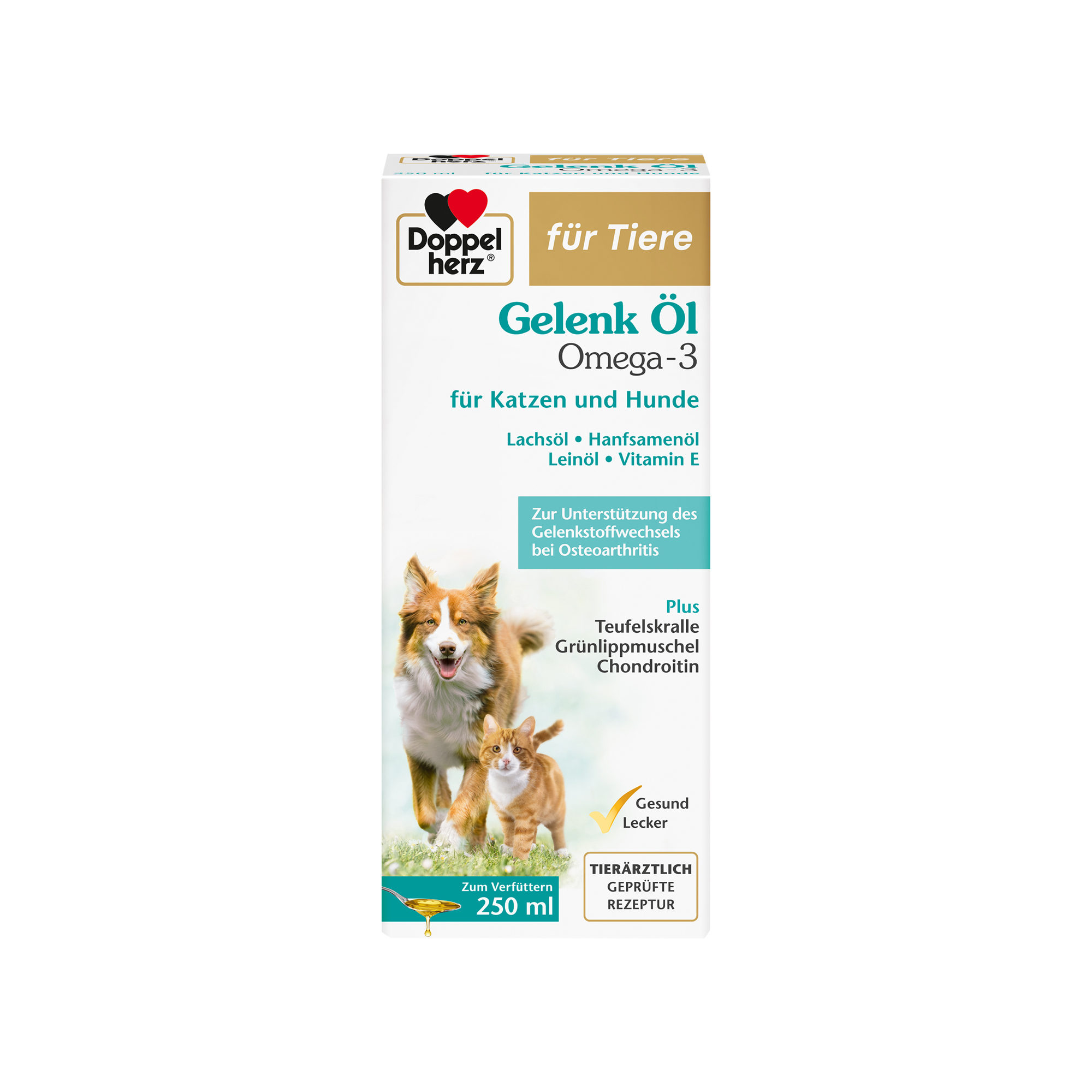 Doppelherz Gelenk Öl Omega-3 für Katzen und Hunde – 250 ml Doppelherz Gelenk Öl Omega-3 für Katzen und Hunde – 250 ml