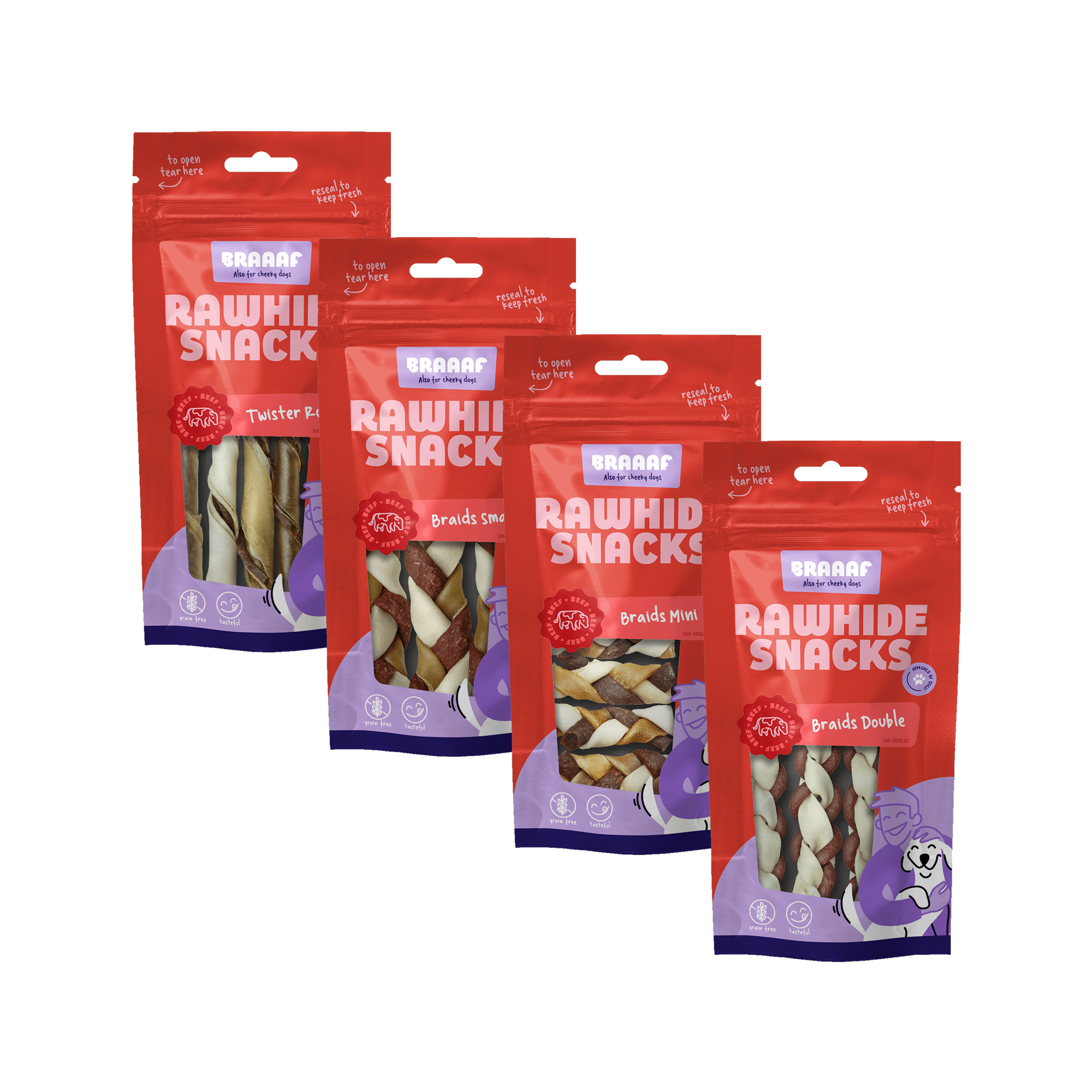 Braaaf Twister Roll – 5 x 12,5 cm